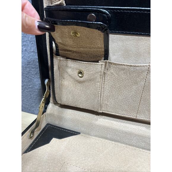 Vintage Black Combination Lock Hardshell Briefcase - Picture 10 of 16